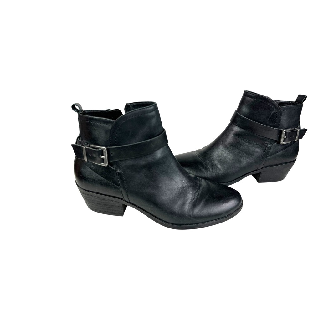 Vince Camuto Womens Booties Black Size 8.5M Side Zip